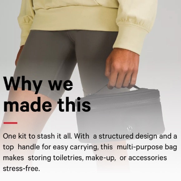 ๐WT! Lululemon Oval Top-Access Kit 3.5L in Black - Picture 9 of 13